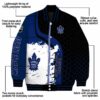 toronto maple leafs hexagonal pattern blue black jacket new arrival