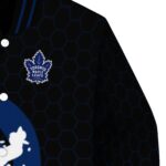 toronto maple leafs hexagonal pattern blue black jacket best selling