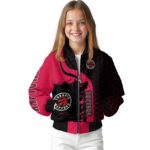 toronto raptors hexagonal pattern red black jacket best selling