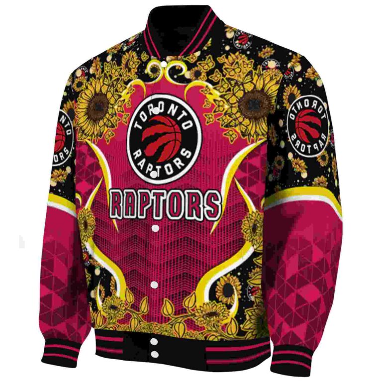 toronto raptors sunflower bloom red yellow jacket best selling