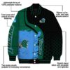 tulane green wave hexagonal pattern green black jacket new arrival