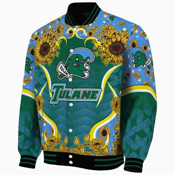 tulane green wave sunflower bloom green yellow jacket best selling