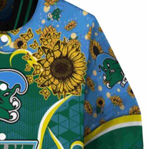 tulane green wave sunflower bloom green yellow jacket premium grade