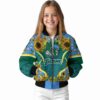 tulane green wave sunflower bloom green yellow jacket top rated