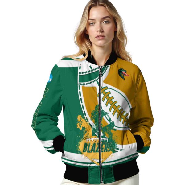 uab blazers baseball stitching gold white jacket latest model