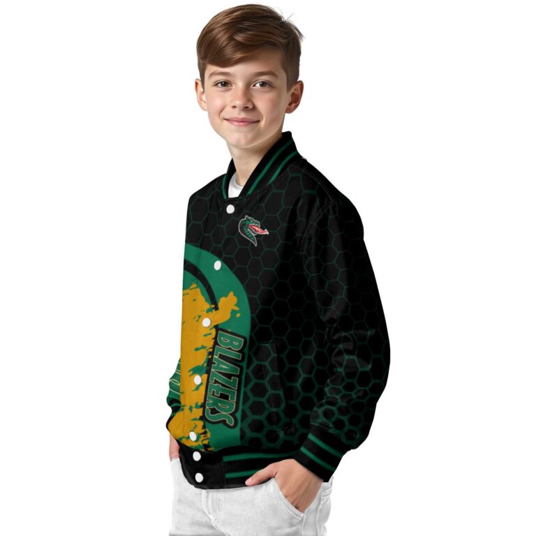 uab blazers hexagonal pattern green black jacket trendy