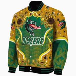 uab blazers sunflower bloom green yellow jacket best selling