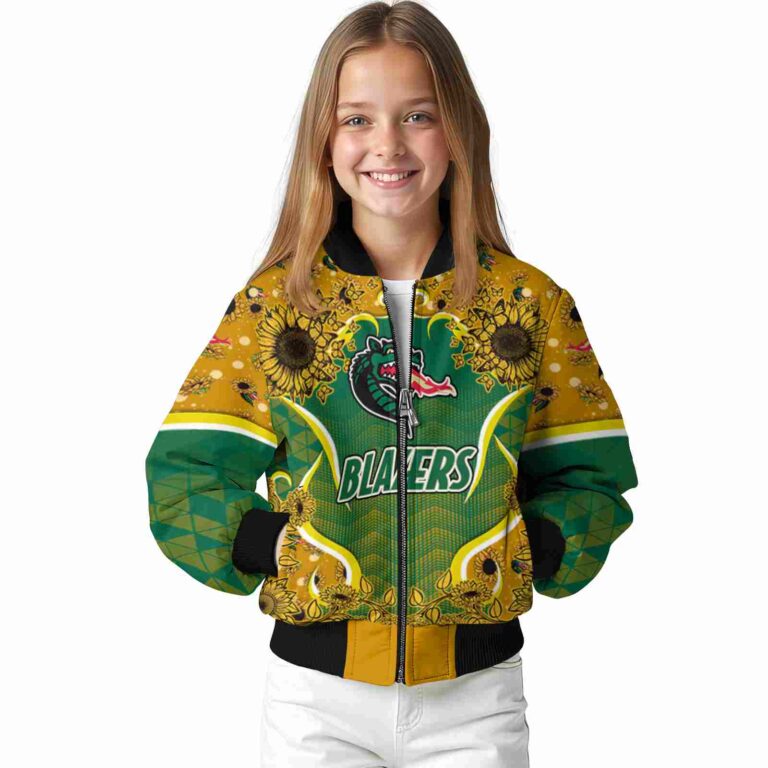 uab blazers sunflower bloom green yellow jacket top rated