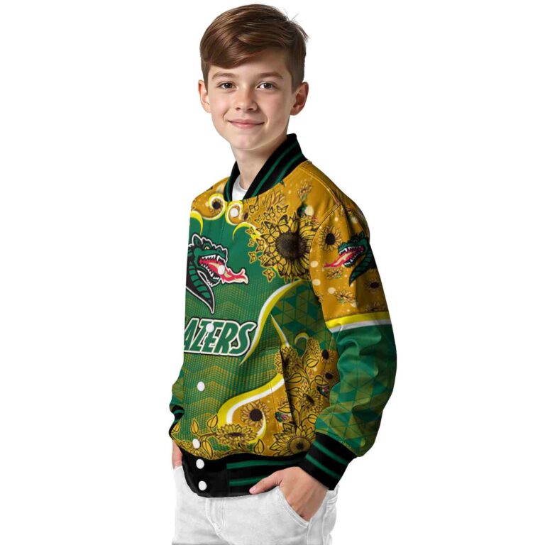 uab blazers sunflower bloom green yellow jacket trendy