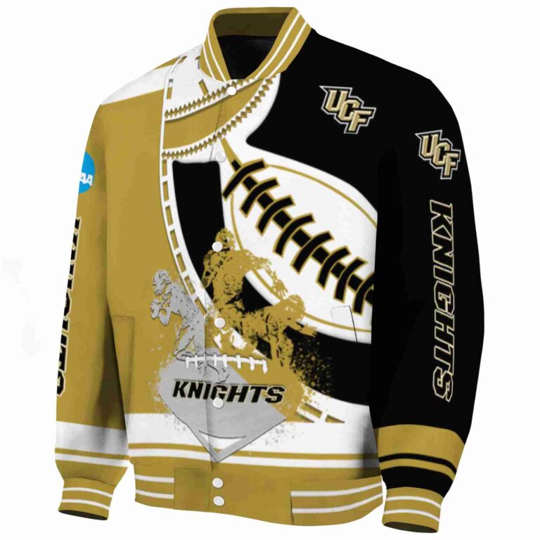 ucf knights baseball stitching black white jacket best selling