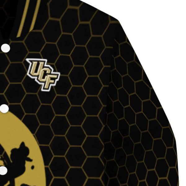 ucf knights hexagonal pattern gold black jacket premium grade