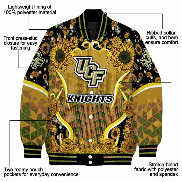 ucf knights sunflower bloom gold yellow jacket new arrival
