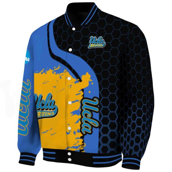 ucla bruins hexagonal pattern blue black jacket best selling