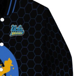 ucla bruins hexagonal pattern blue black jacket premium grade