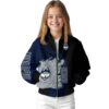 uconn huskies hexagonal pattern blue black jacket top rated