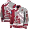 umass minutemen baseball stitching grey white jacket fashion forward