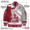 umass minutemen baseball stitching grey white jacket new arrival