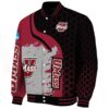 umass minutemen hexagonal pattern red black jacket best selling