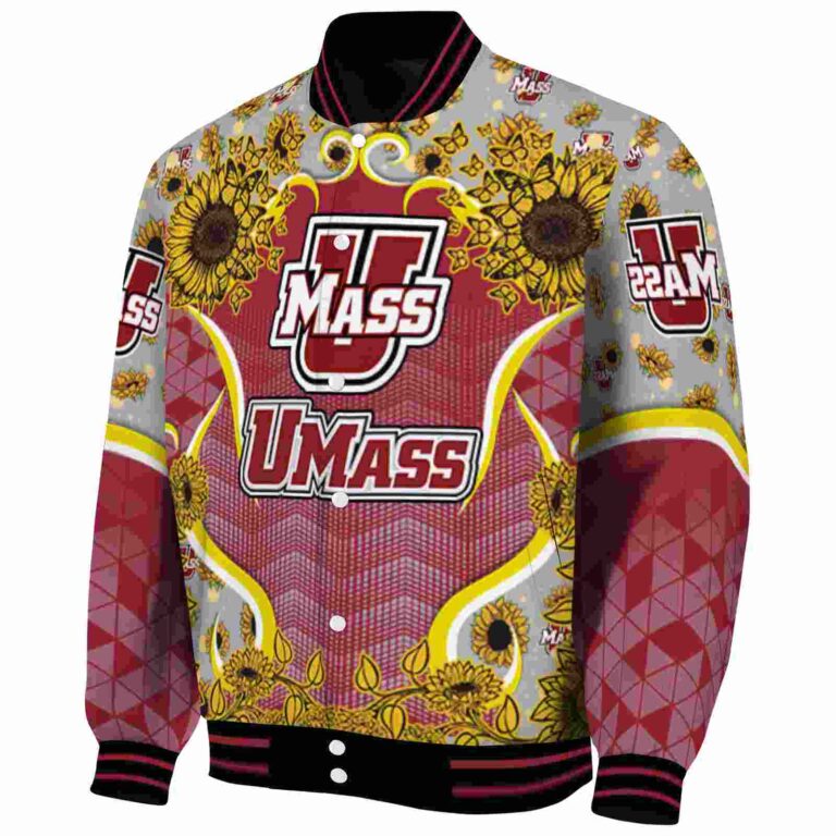 umass minutemen sunflower bloom red yellow jacket best selling