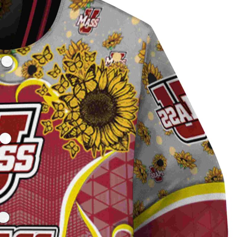 umass minutemen sunflower bloom red yellow jacket premium grade