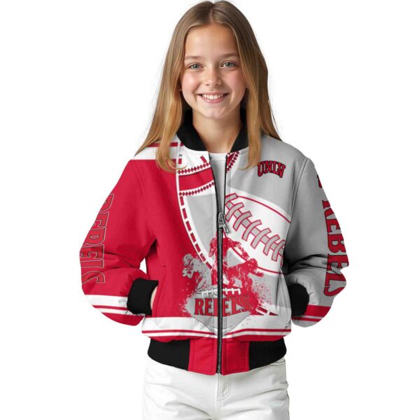 unlv rebels baseball stitching gray white jacket top rated