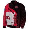 unlv rebels hexagonal pattern red black jacket best selling