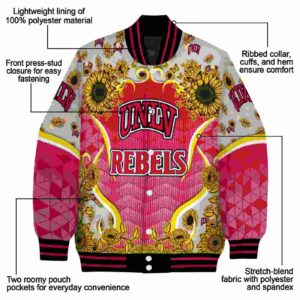 unlv rebels sunflower bloom red yellow jacket new arrival