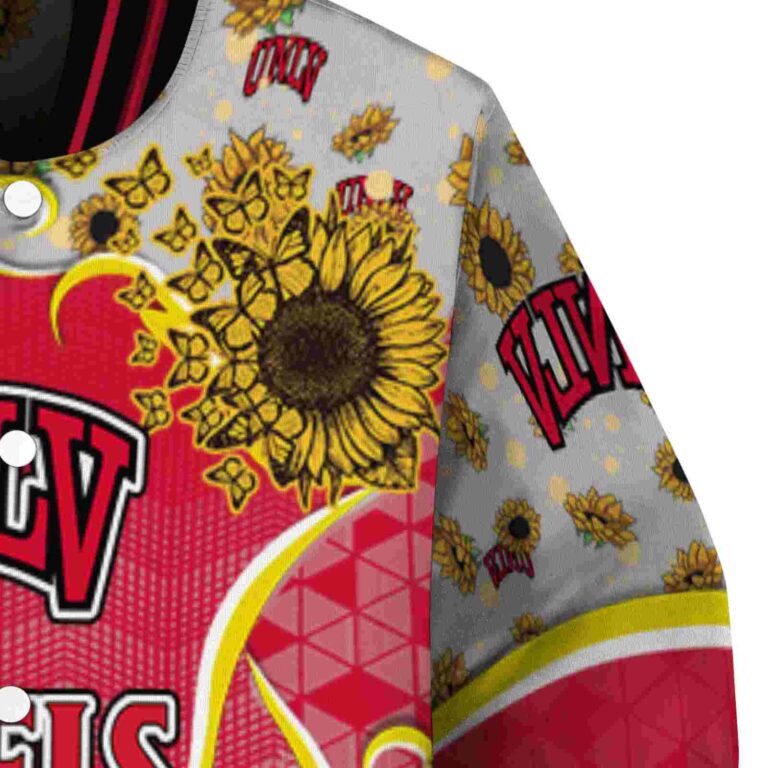 unlv rebels sunflower bloom red yellow jacket premium grade