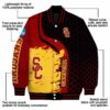usc trojans hexagonal pattern red black jacket new arrival