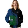 utah jazz hexagonal pattern navy black jacket latest model