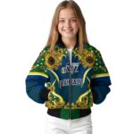 utah jazz sunflower bloom navy yellow jacket best selling