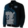 utah state aggies hexagonal pattern navy black jacket best selling