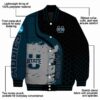utah state aggies hexagonal pattern navy black jacket new arrival