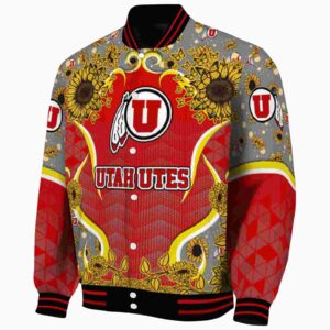 utah utes sunflower bloom red yellow jacket best selling