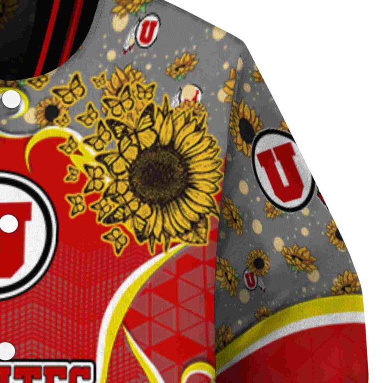 utah utes sunflower bloom red yellow jacket premium grade