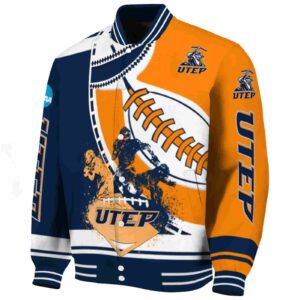utep miners baseball stitching orange white jacket best selling
