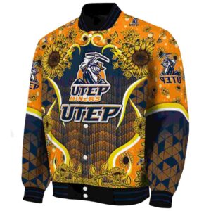 utep miners sunflower bloom blue yellow jacket best selling