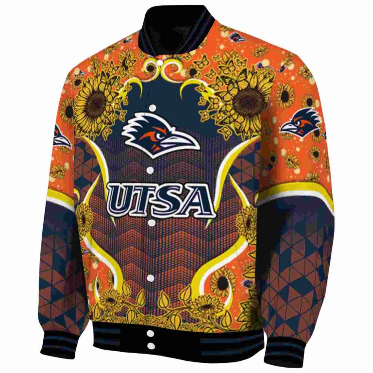 utsa roadrunners sunflower bloom orange yellow jacket best selling