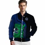 vancouver canucks hexagonal pattern blue black jacket best selling
