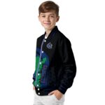 vancouver canucks hexagonal pattern blue black jacket best selling