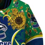 vancouver canucks sunflower bloom blue yellow jacket best selling