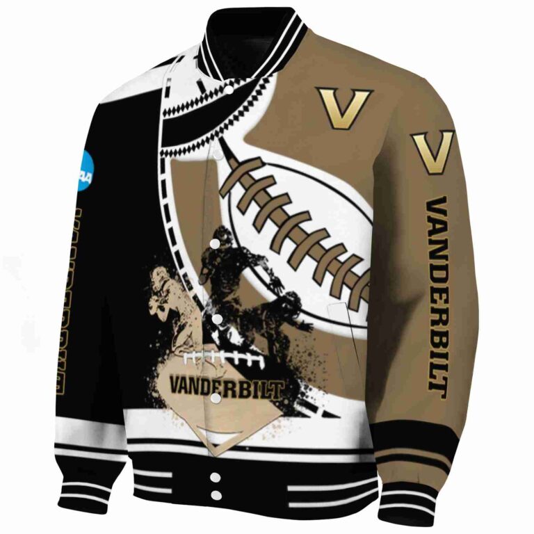 vanderbilt commodores baseball stitching gold white jacket best selling