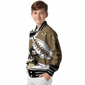 vanderbilt commodores baseball stitching gold white jacket trendy