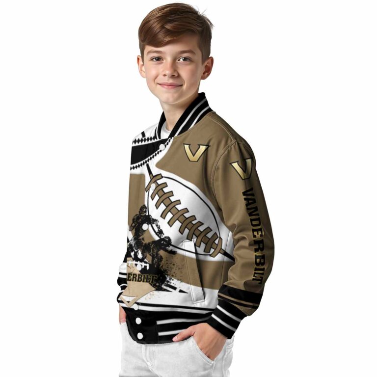 vanderbilt commodores baseball stitching gold white jacket trendy