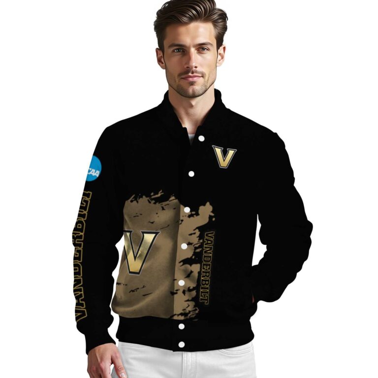 vanderbilt commodores hexagonal pattern black jacket high quality