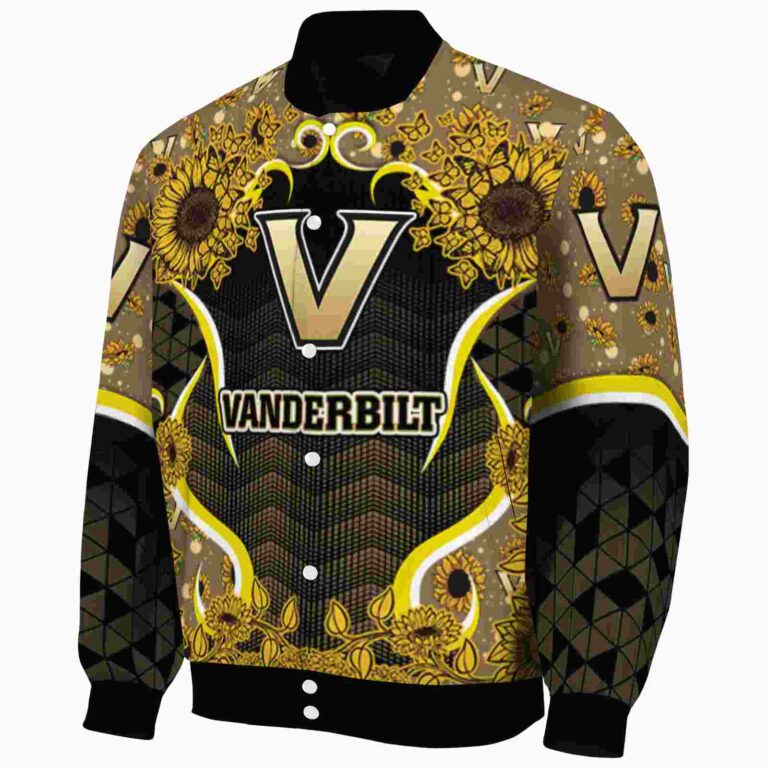 vanderbilt commodores sunflower bloom black yellow jacket best selling