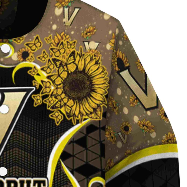 vanderbilt commodores sunflower bloom black yellow jacket premium grade
