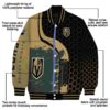 vegas golden knights hexagonal pattern tan black jacket new arrival