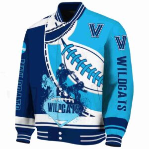 villanova wildcats baseball stitching light blue white jacket best selling