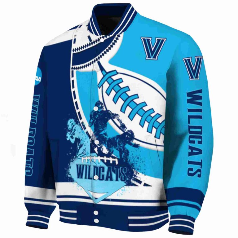 villanova wildcats baseball stitching light blue white jacket best selling